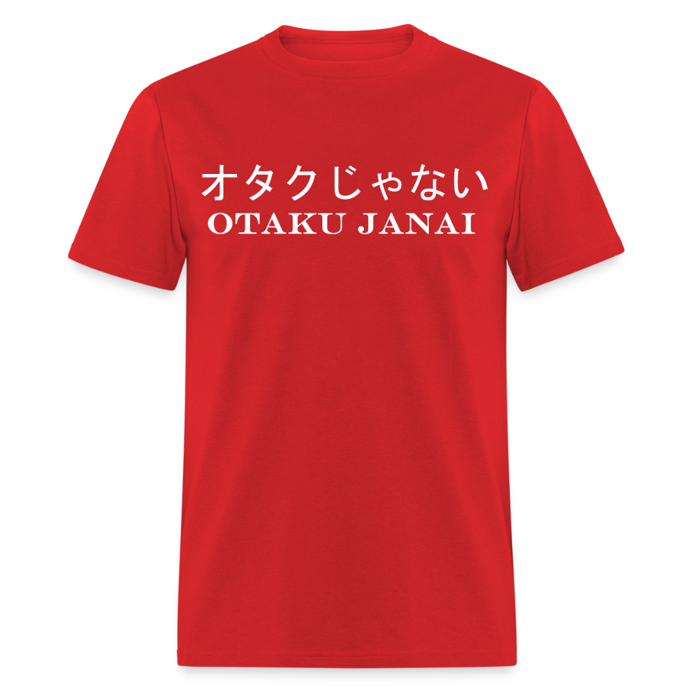 Otaku Janai Japanese English Anime Premium Unisex T-Shirt - red