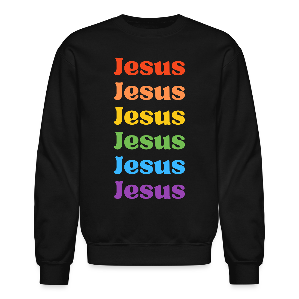 Jesus Jesus Christian Unisex Crewneck Sweatshirt - black