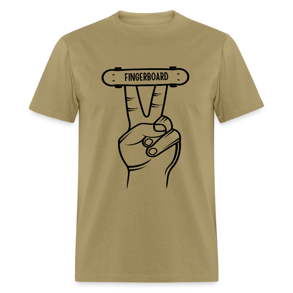 Fingerboard Funny Unisex T-Shirt - khaki
