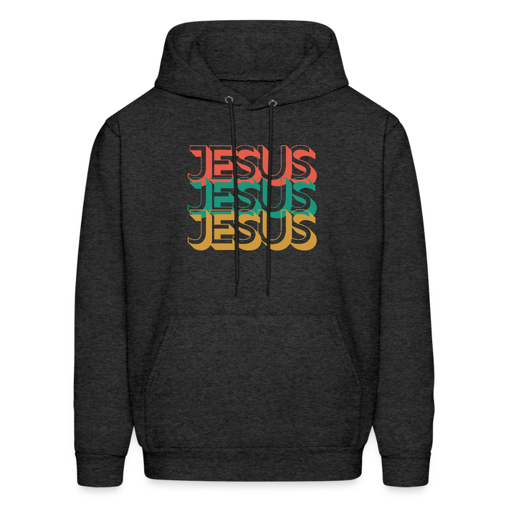 Jesus Jesus Jesus Christian Unisex Hoodie Sweatshirt - charcoal grey