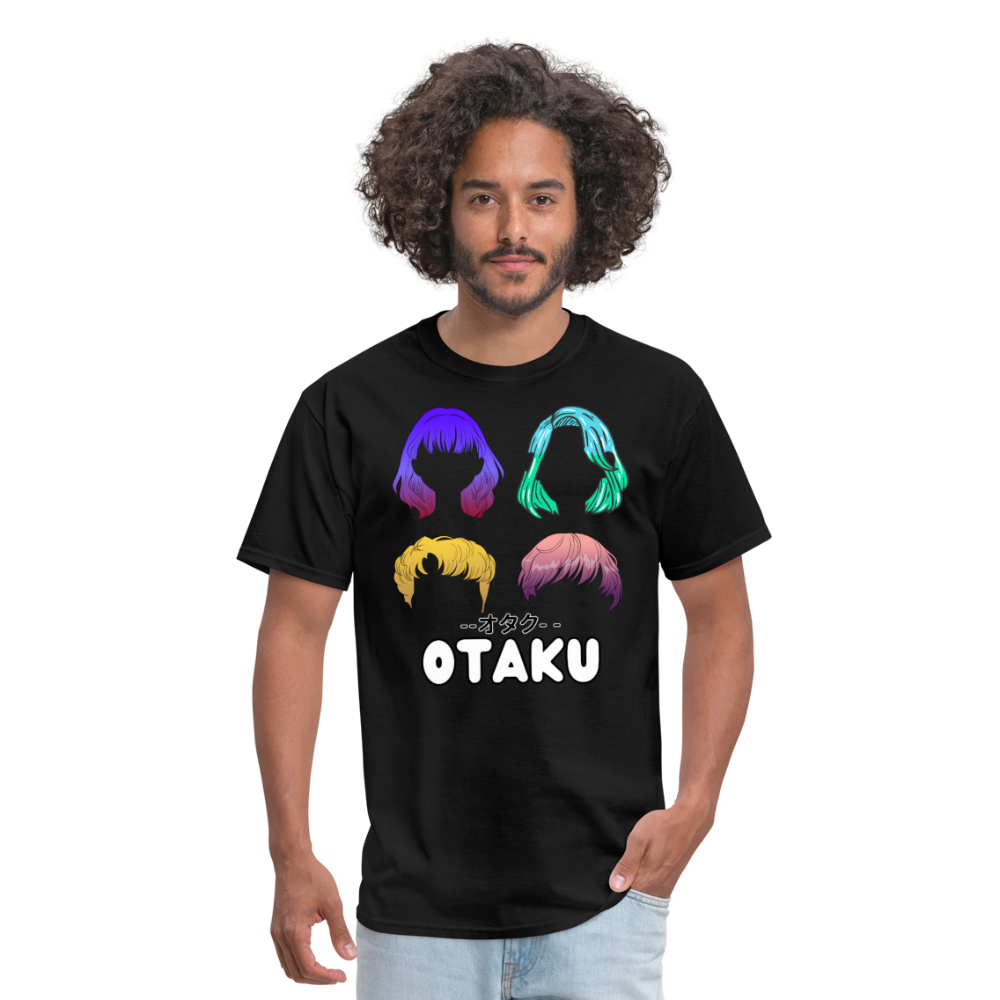 Otaku English Japanese Anime Premium Unisex T-Shirt - black