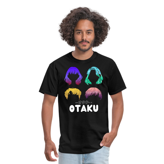 Otaku English Japanese Anime Premium Unisex T-Shirt - black
