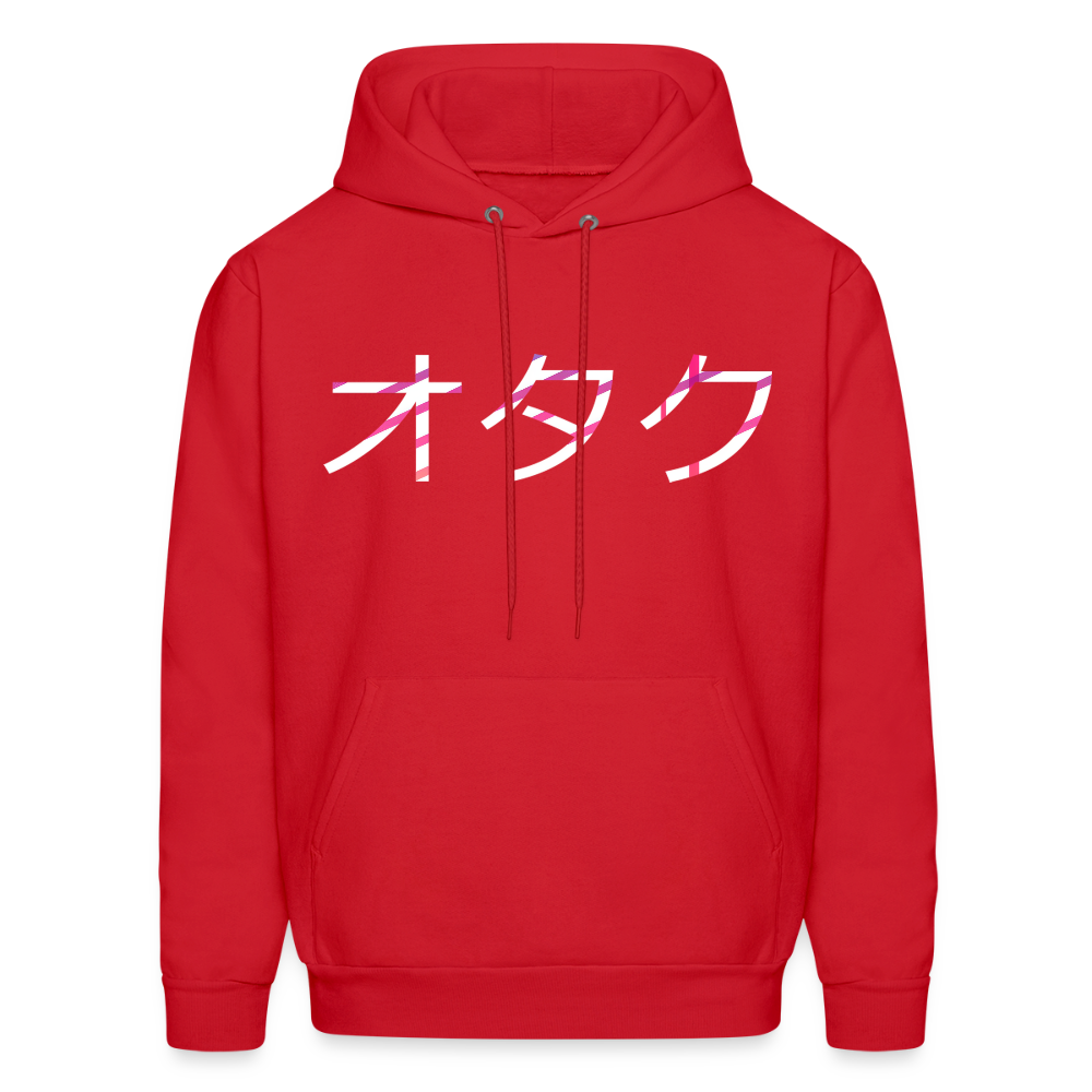 Otaku Japanese Front Anime Premium Unisex Hoodie Sweatshirt - red