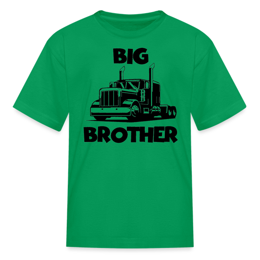 Youth Big Brother Big Rig T-Shirt - kelly green
