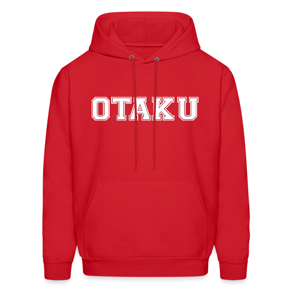 Otaku Bold Anime Premium Unisex Hoodie Sweatshirt - red