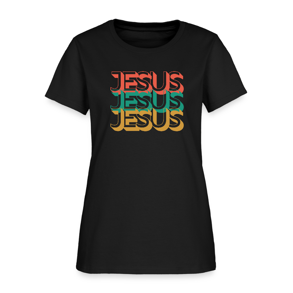 Jesus Jesus Jesus Christian Women's T-Shirt - black