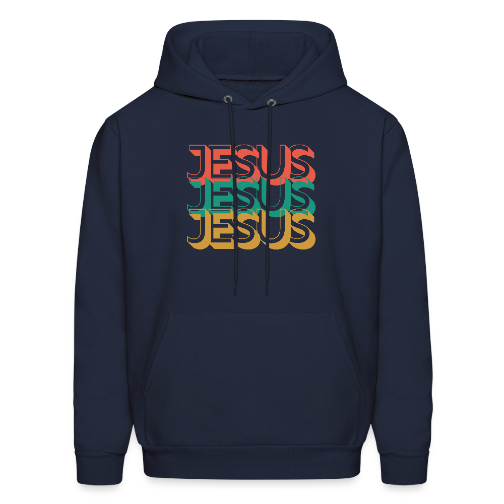 Jesus Jesus Jesus Christian Unisex Hoodie Sweatshirt - navy