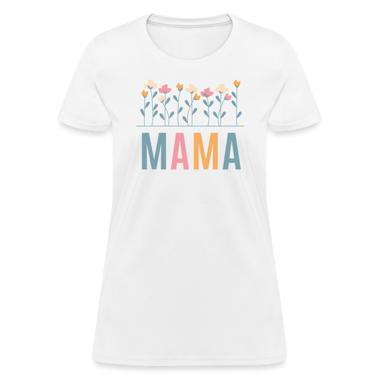 Mama Flowers Women's T-Shirt - white