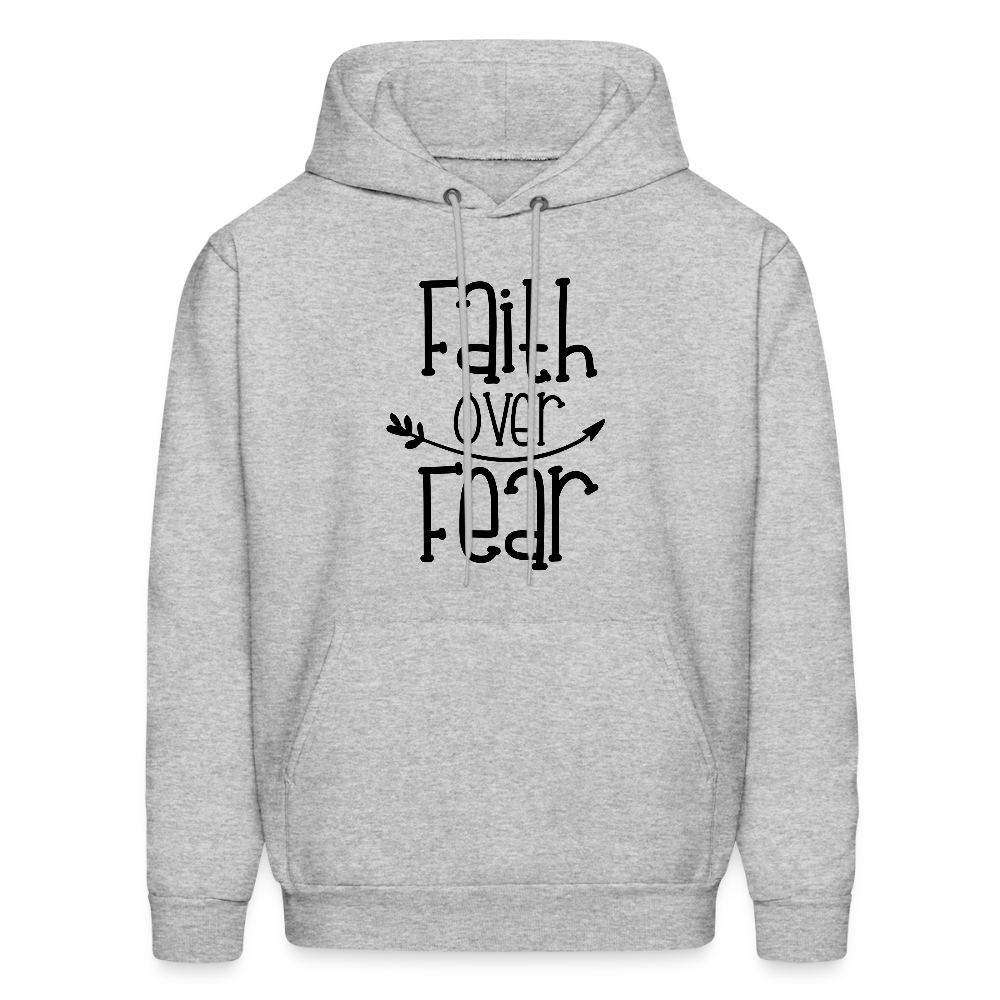 Faith Over Fear Unisex Christian Hoodie Sweatshirt - heather gray