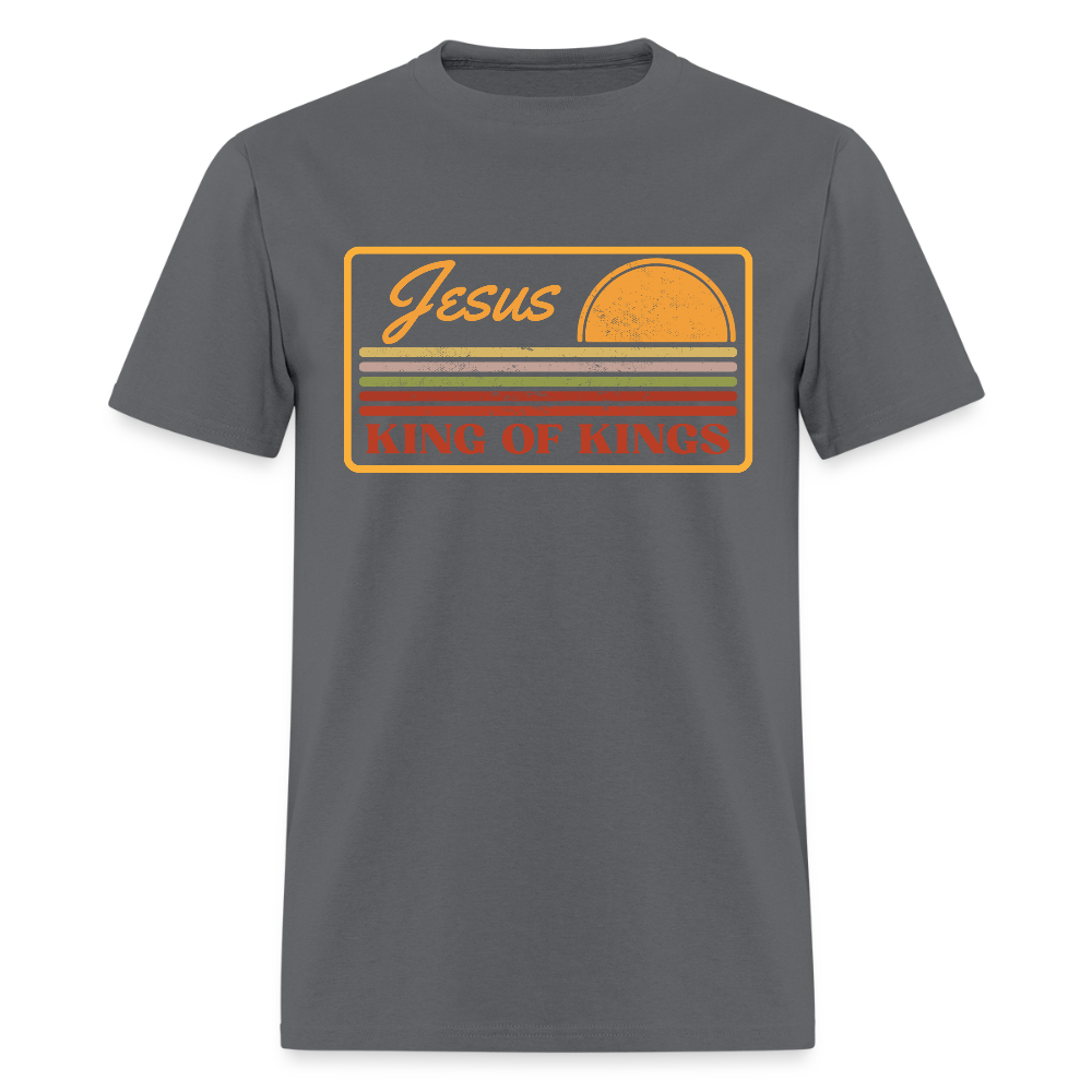 Jesus King of Kings Christian Unisex Classic T-Shirt - charcoal