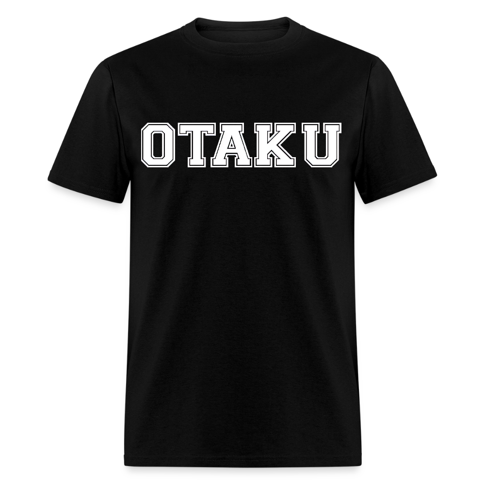 Otaku Bold Anime Premium Unisex T-Shirt - black