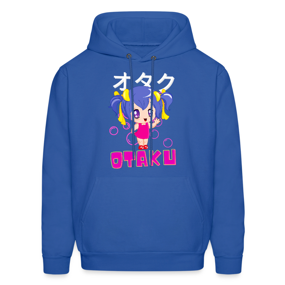 Otaku English Japanese Anime Fan Girl Premium Unisex Hoodie Sweatshirt - royal blue