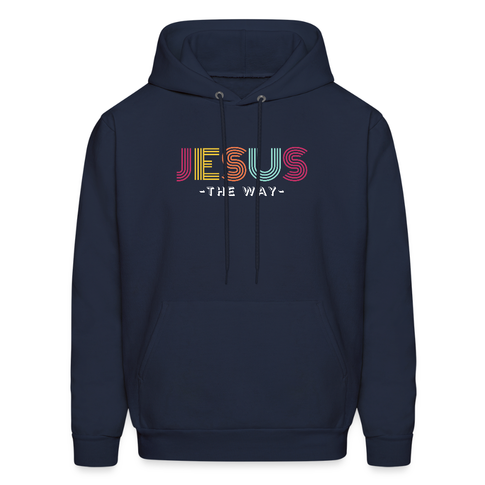 Jesus The Way Christian Unisex Hoodie Sweatshirt - navy