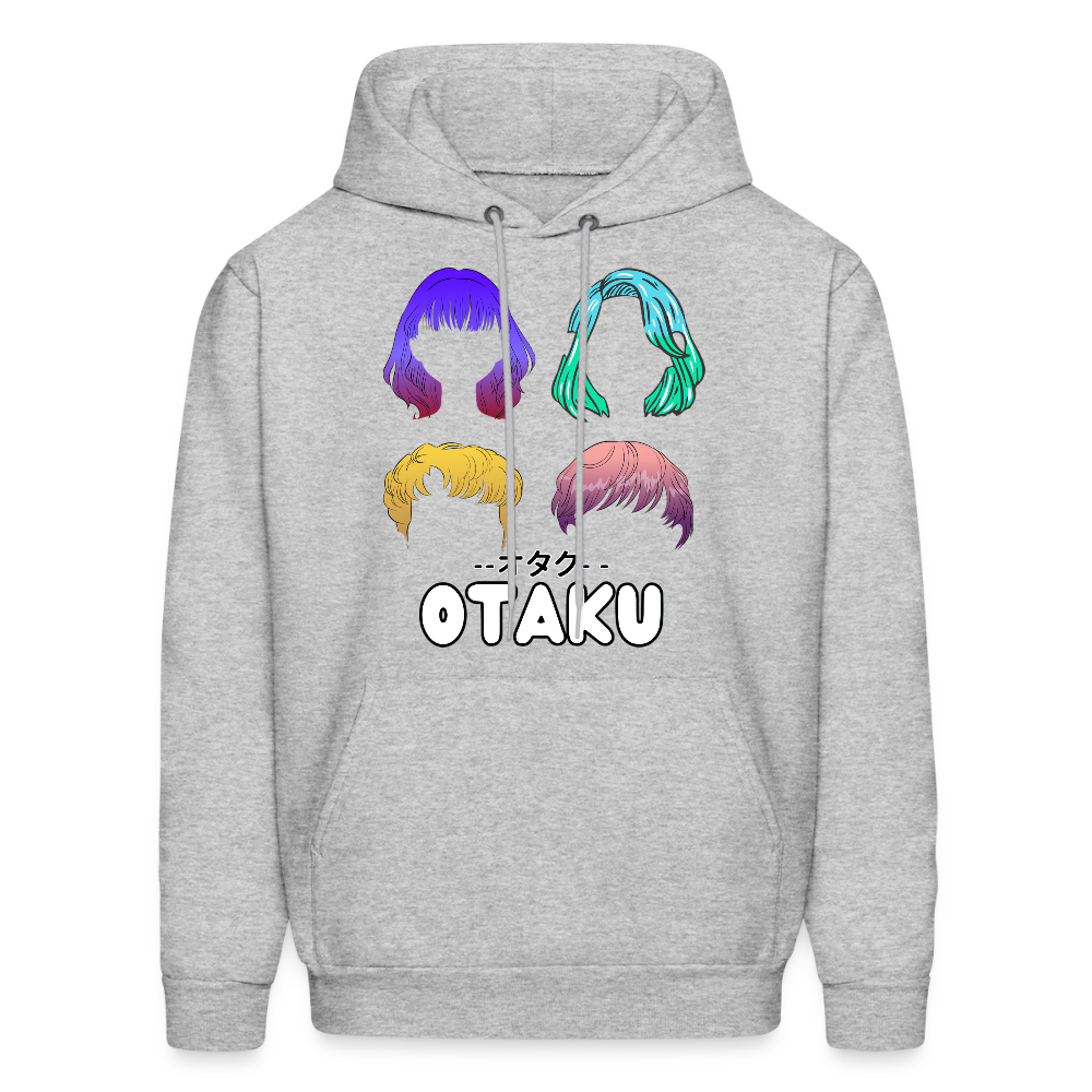 Otaku English Japanese Anime Premium Unisex Hoodie Sweatshirt - heather gray