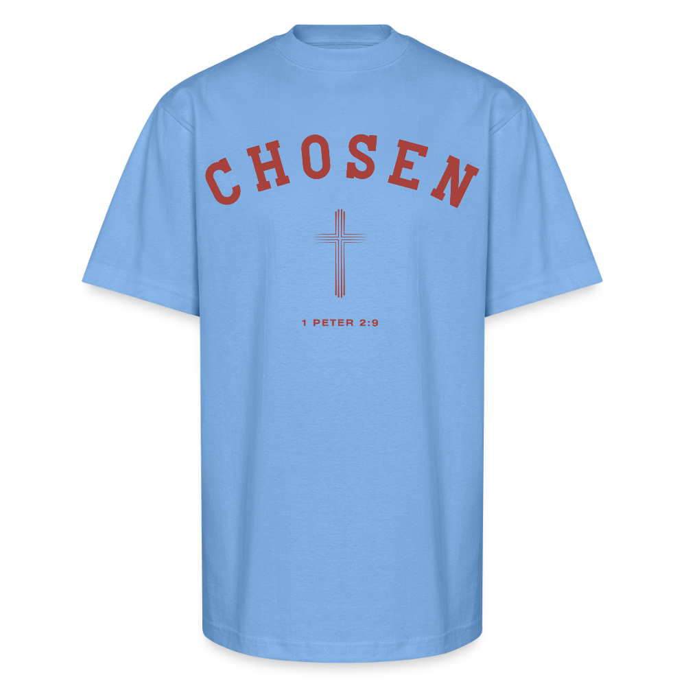 Chosen Christian Unisex Oversized Heavyweight Unisex T-Shirt - sky blue