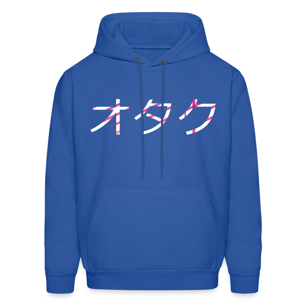 Otaku Japanese Front Anime Premium Unisex Hoodie Sweatshirt - royal blue
