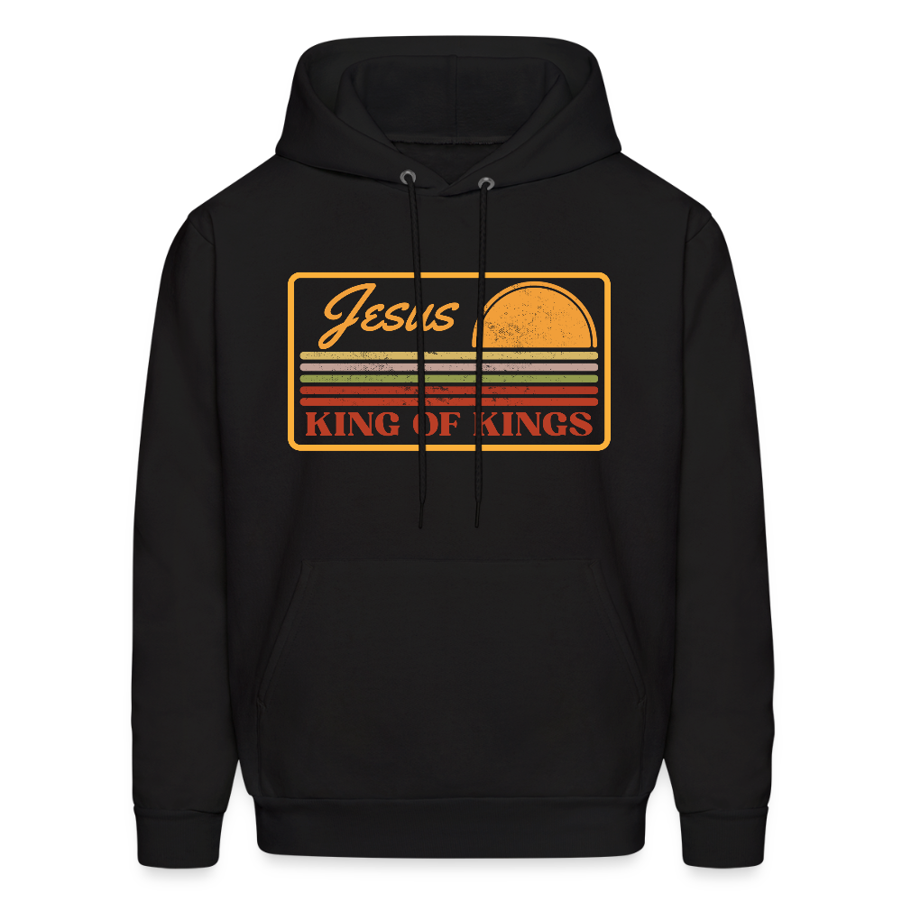 Jesus King of Kings Christian Unisex Hoodie Sweatshirt - black