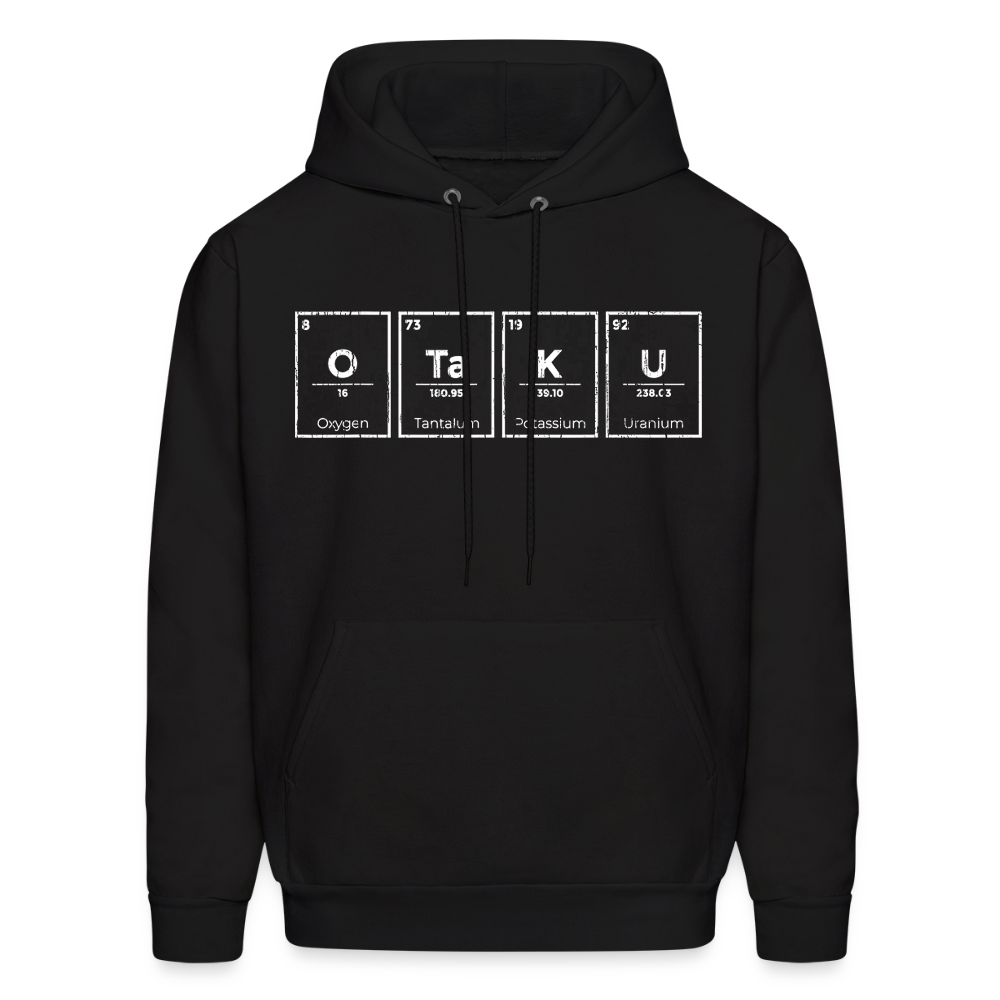 Otaku Periodic Table of Elements Anime Premium Unisex Hoodie Sweatshirt - black