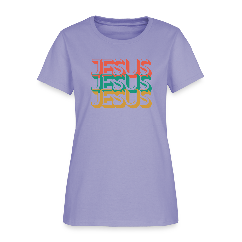 Jesus Jesus Jesus Christian Women's T-Shirt - lavender