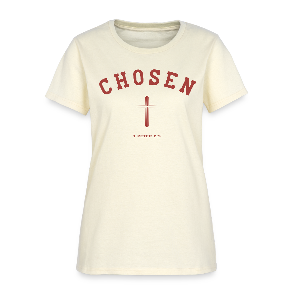 Chosen 1 Peter 2 : 9 Christian Women's T-Shirt - off white