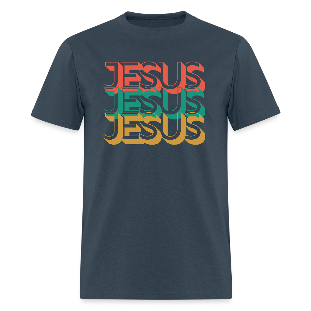 Jesus Jesus Jesus Christian Unisex Classic T-Shirt - blue dusk