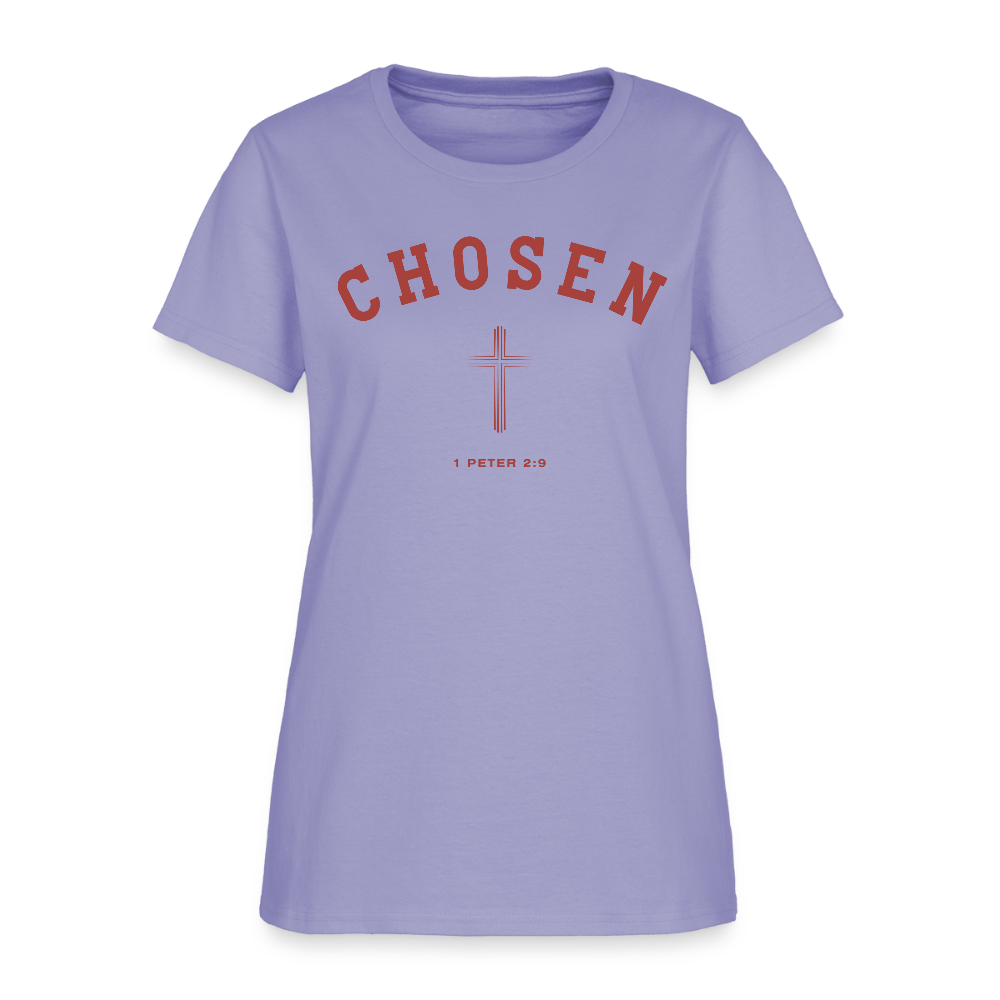 Chosen 1 Peter 2 : 9 Christian Women's T-Shirt - lavender