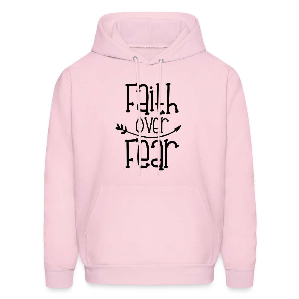Faith Over Fear Unisex Christian Hoodie Sweatshirt - pale pink