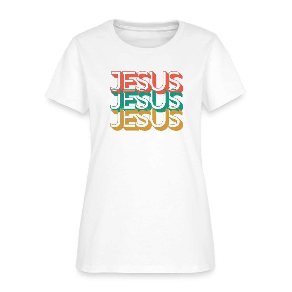 Jesus Jesus Jesus Christian Women's T-Shirt - white