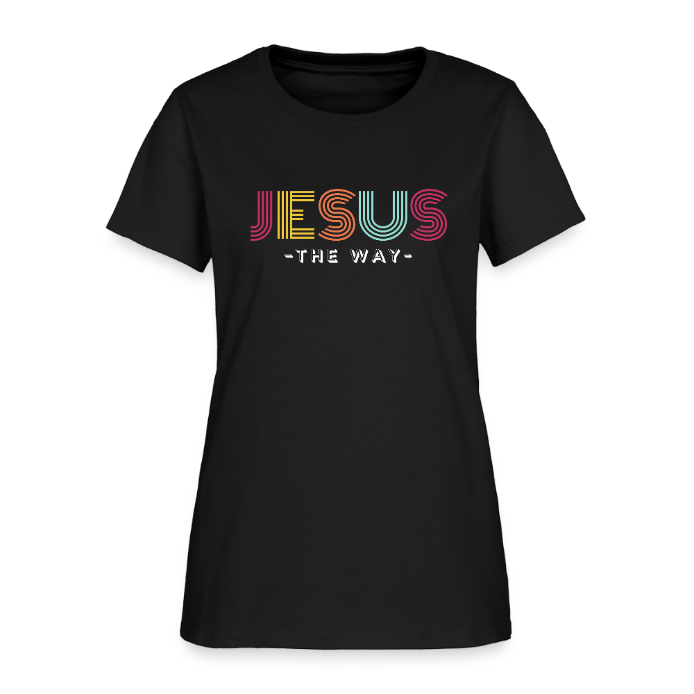 Jesus The Way Christian Women's T-Shirt - black