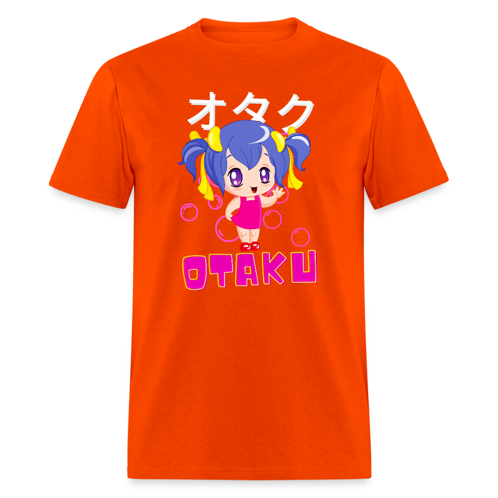 Otaku English Japanese Anime Fan Girl Premium Unisex T-Shirt - orange