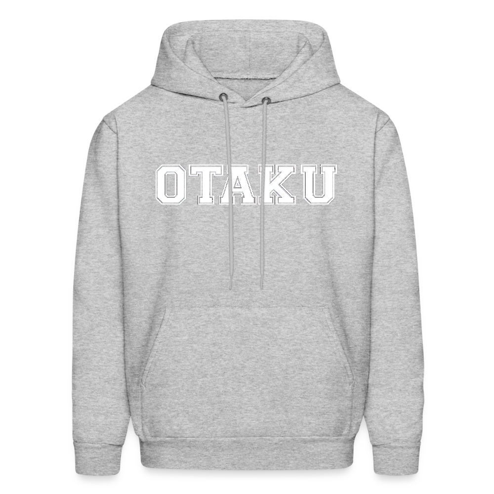 Otaku Bold Anime Premium Unisex Hoodie Sweatshirt - heather gray