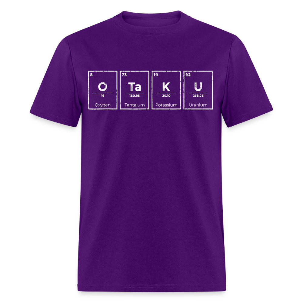 Otaku Periodic Table of Elements Anime Premium Unisex T-Shirt - purple