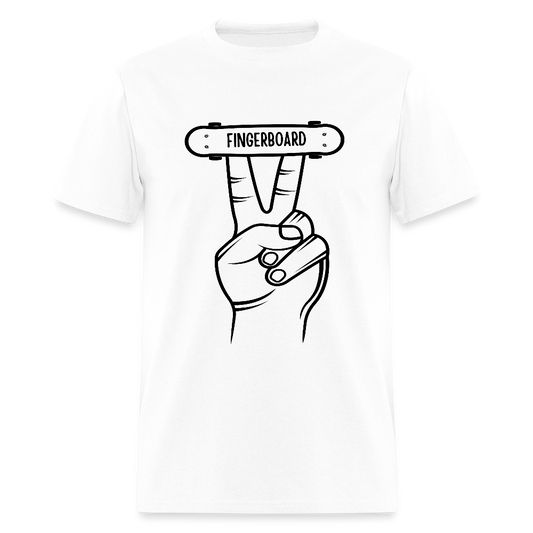 Fingerboard Funny Unisex T-Shirt - white