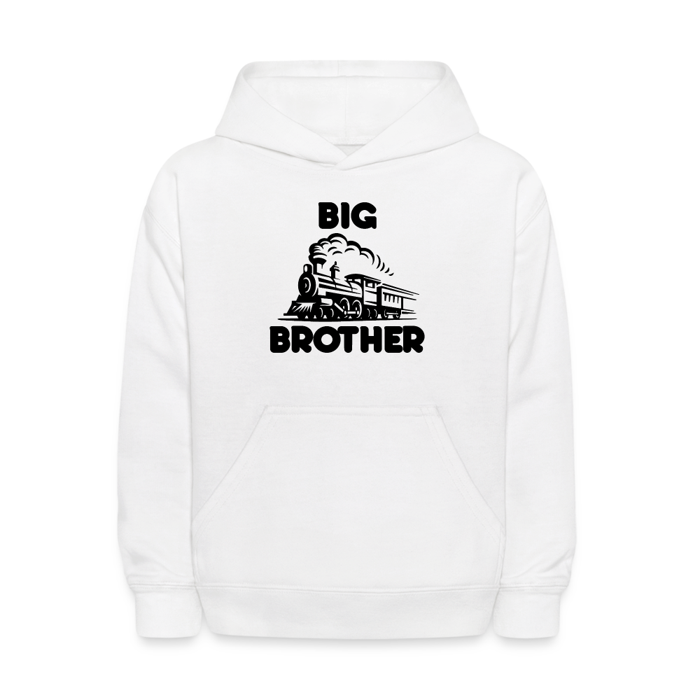 Youth Big Brother Train Hoodie Sweatshirt - white
