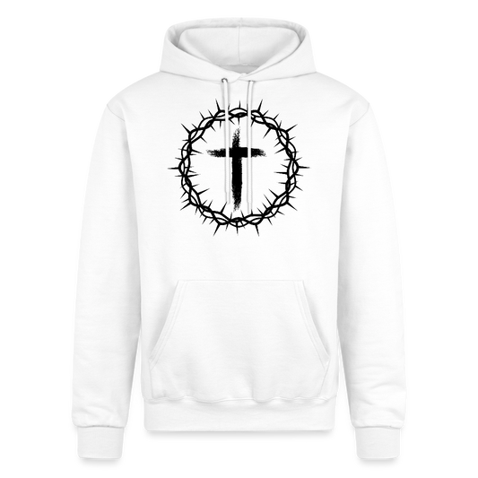 Thorn of Crowns Christian Champion Powerblend Unisex Hoodie Sweatshirt - white