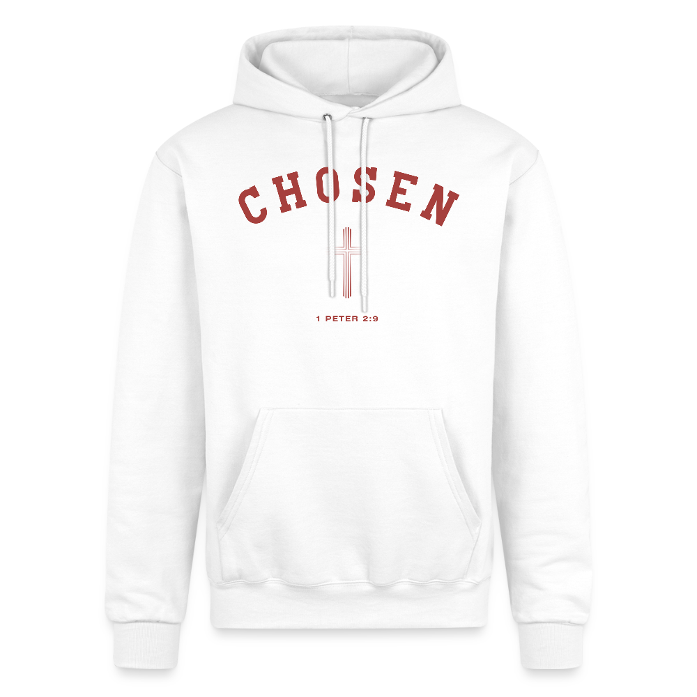 Chosen Christian Champion Powerblend Unisex Hoodie Sweatshirt - white