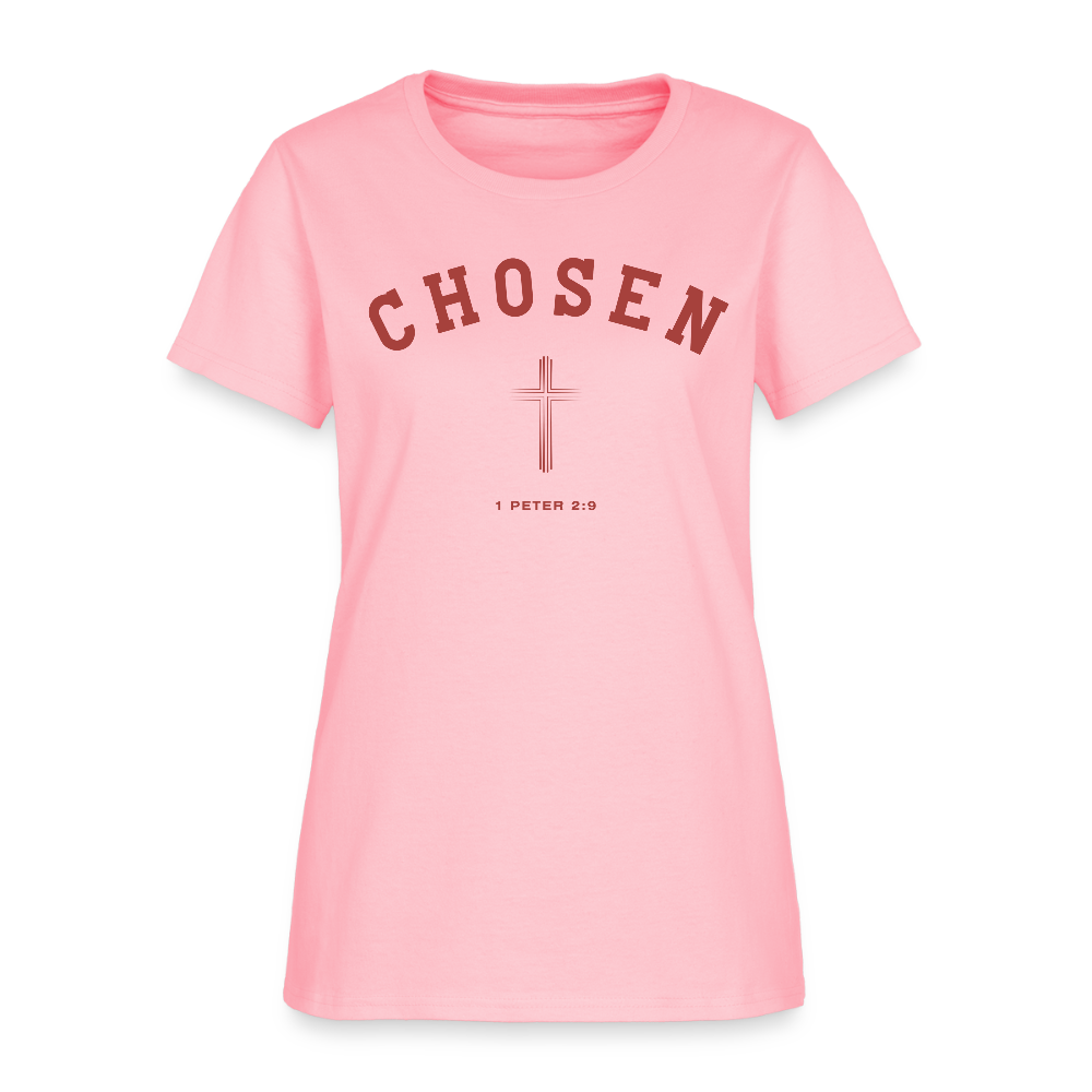 Chosen 1 Peter 2 : 9 Christian Women's T-Shirt - pink