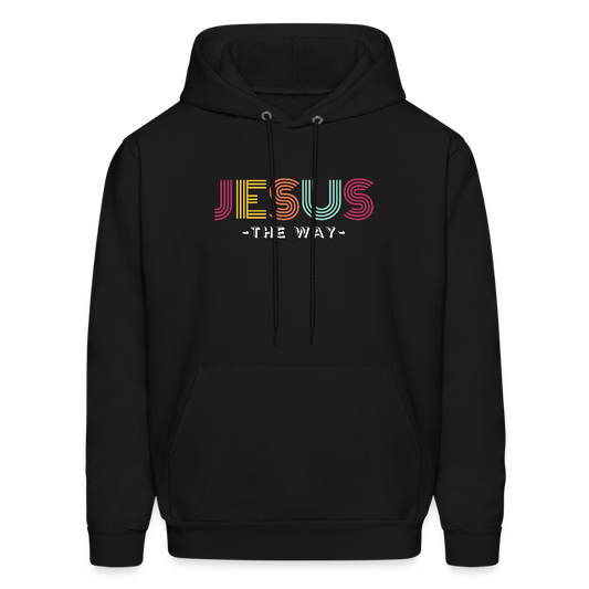 Jesus The Way Christian Unisex Hoodie Sweatshirt - black