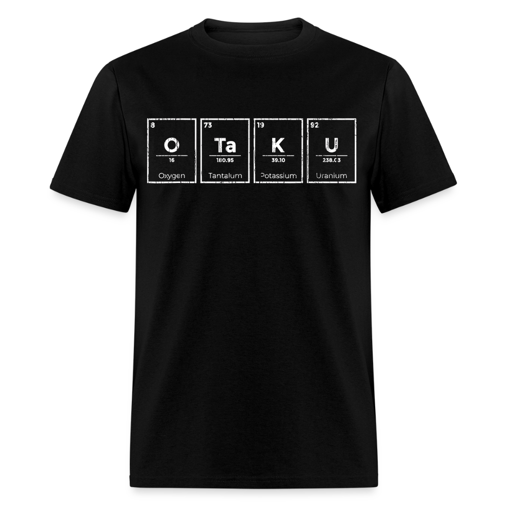 Otaku Periodic Table of Elements Anime Premium Unisex T-Shirt - black