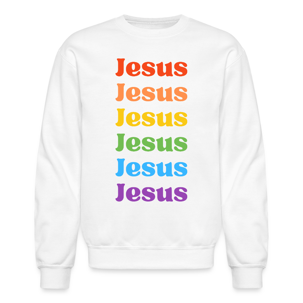 Jesus Jesus Christian Unisex Crewneck Sweatshirt - white