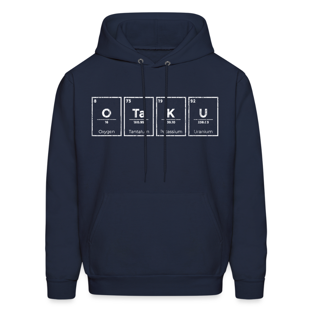 Otaku Periodic Table of Elements Anime Premium Unisex Hoodie Sweatshirt - navy