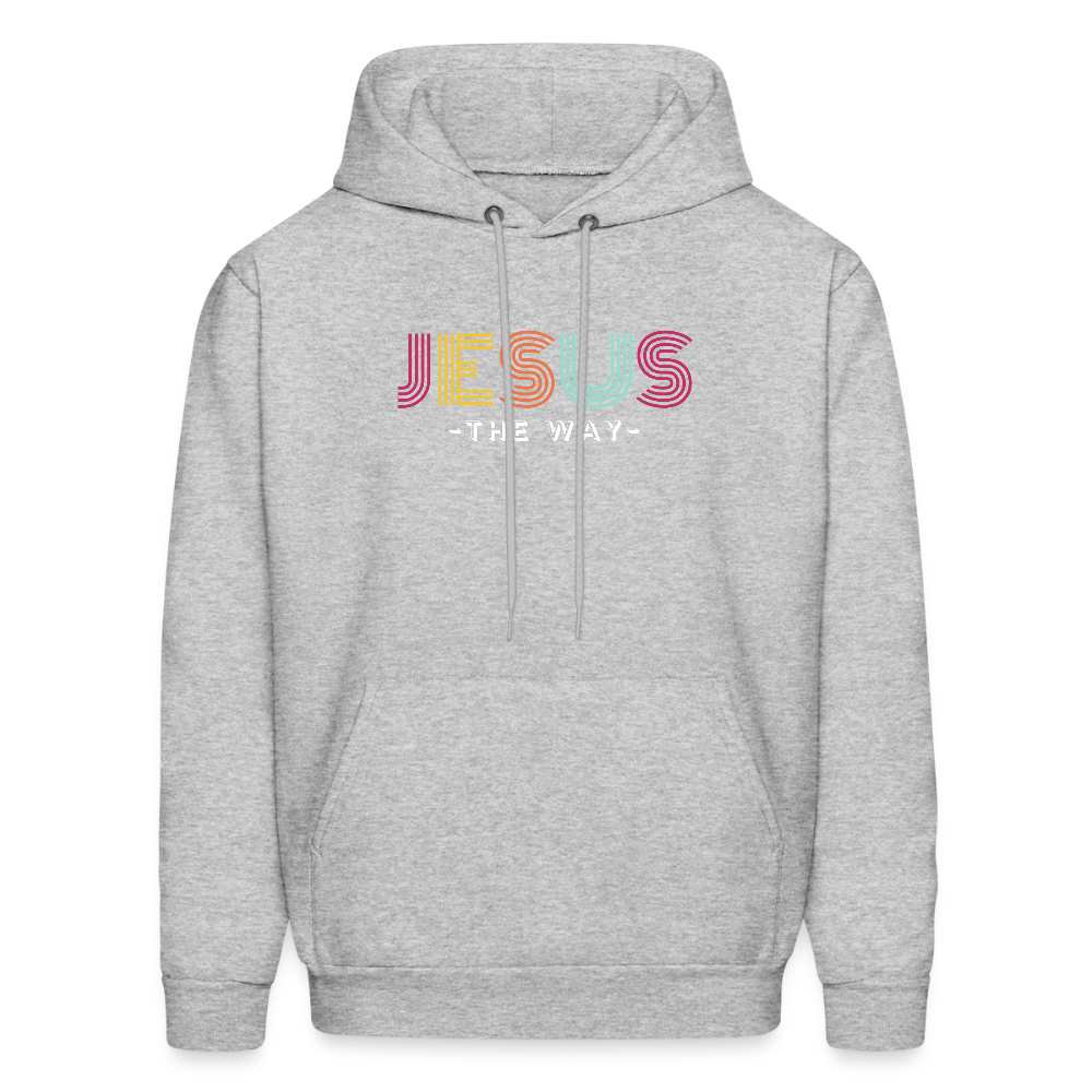 Jesus The Way Christian Unisex Hoodie Sweatshirt - heather gray