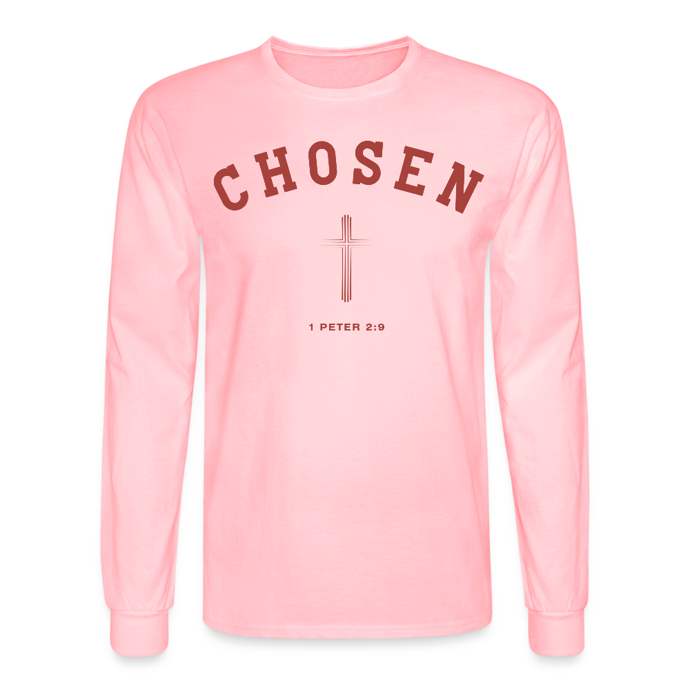Chosen Christian Long Sleeve Unisex T-Shirt - pink