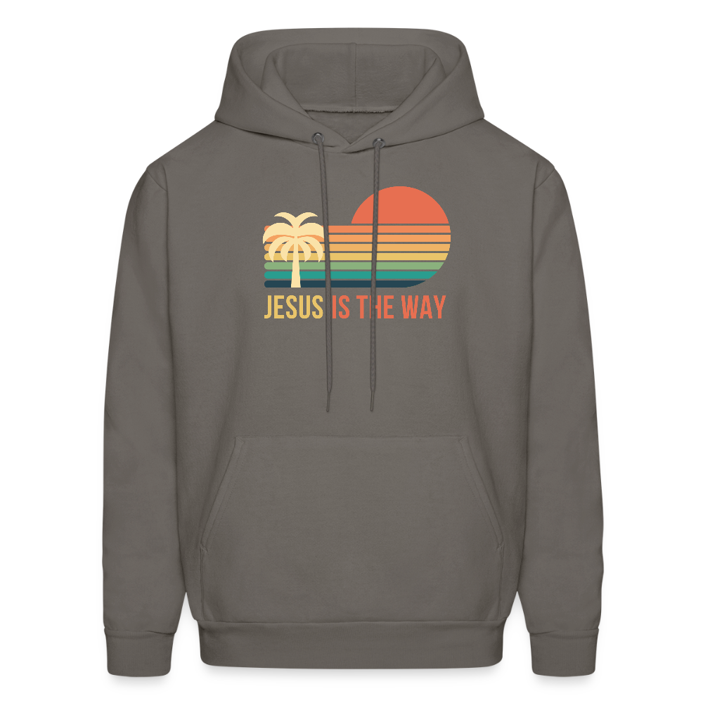 Jesus is the Way Christian Unisex Hoodie Sweatshirt - asphalt gray