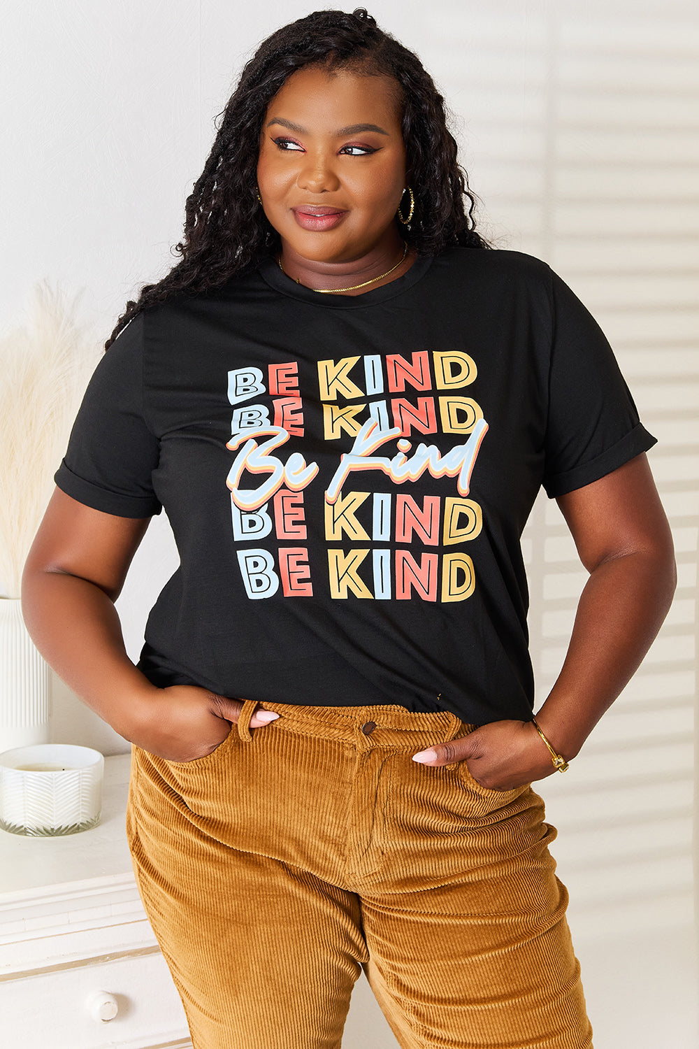 Be Kind Black Graphic Tee