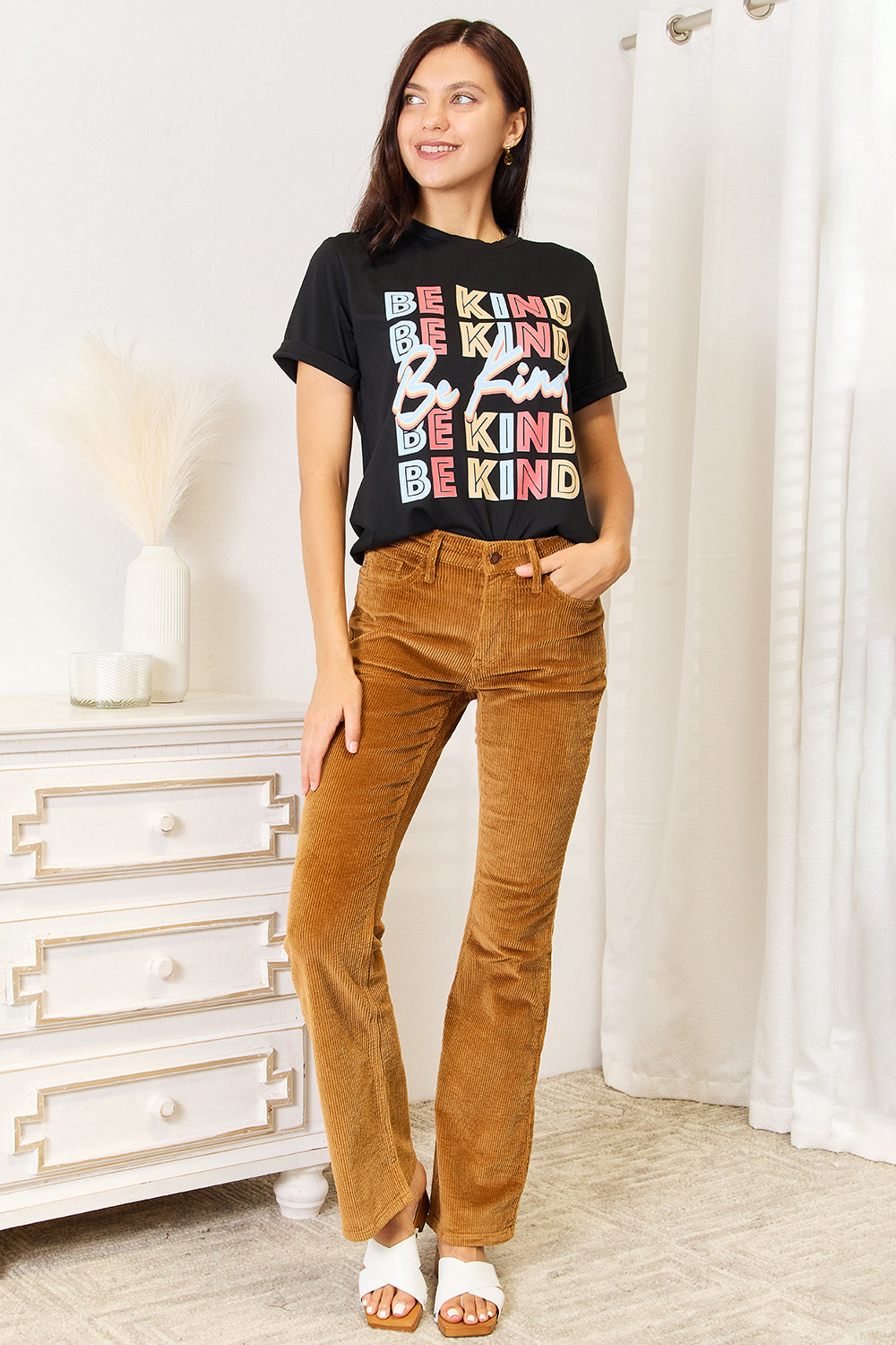 Be Kind Black Graphic Tee