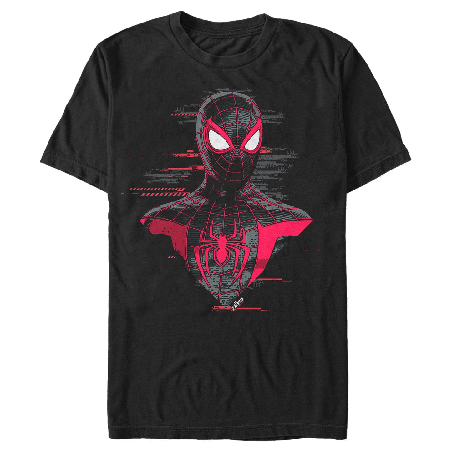 Marvel Spider-Man: Miles Morales Ultimate Spider-Man Suit Adult Black Unisex T-Shirt