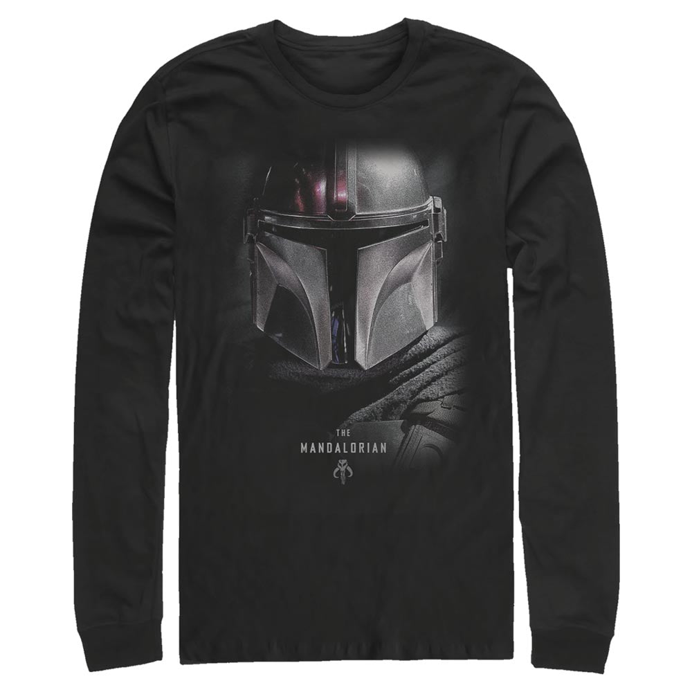 Star Wars The Mandalorian Adult Black Unisex Long Sleeve T-Shirt