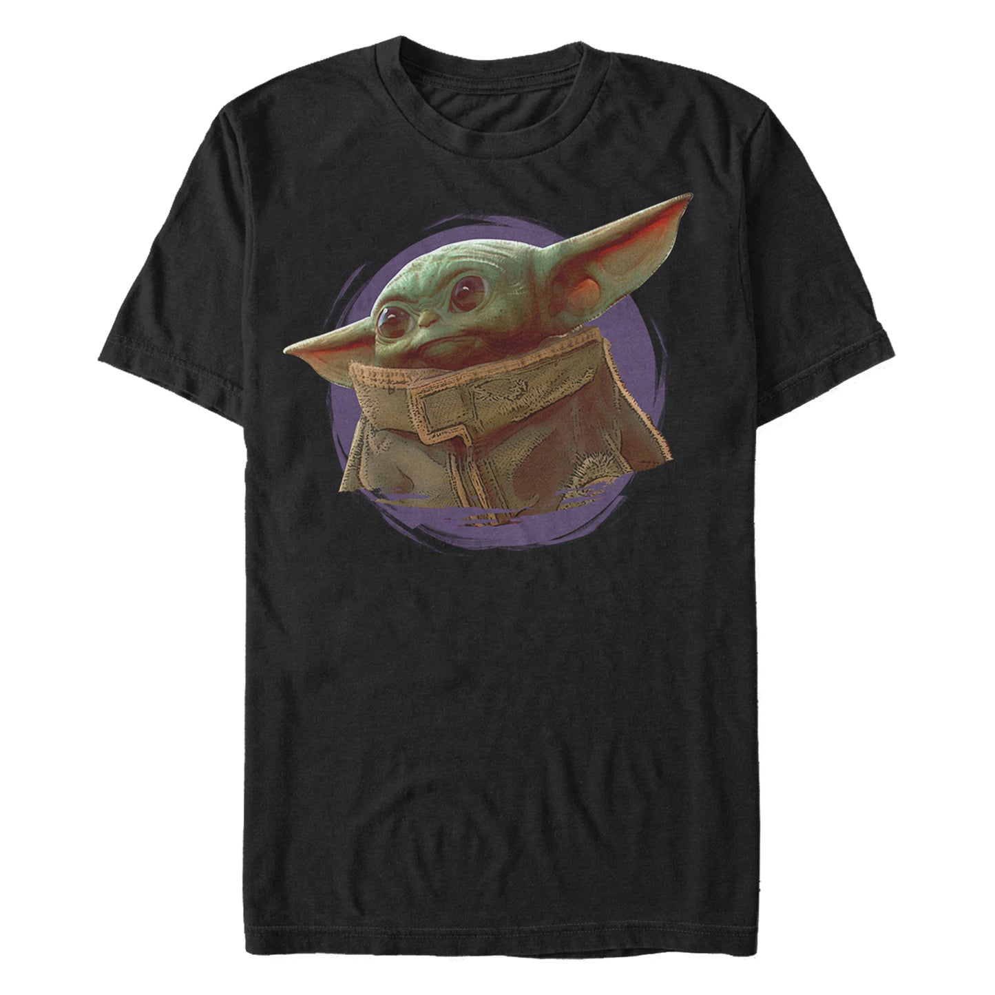 Star Wars The Mandalorian The Child Circle Halo Black Unisex T-Shirt