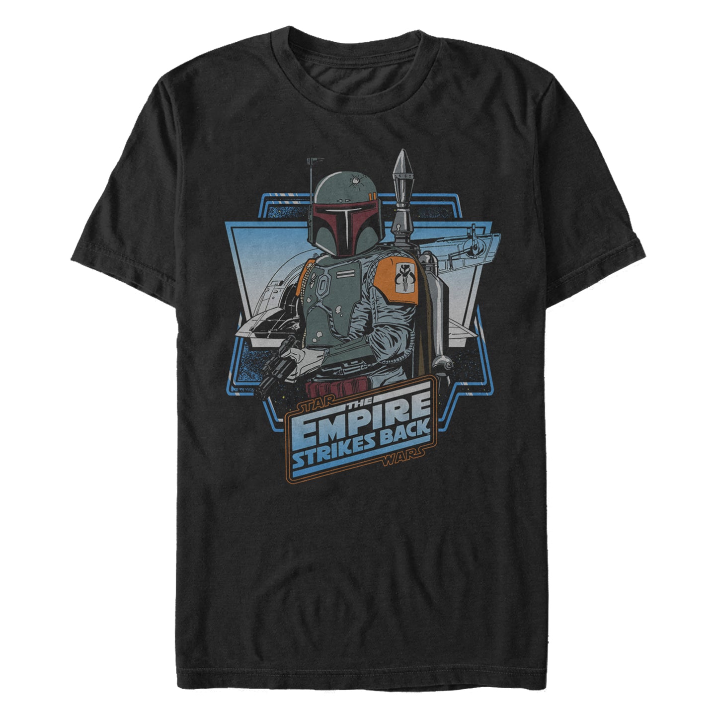 Star Wars The Empire Strikes Back Classic Boba Fett Black Unisex T-Shirt
